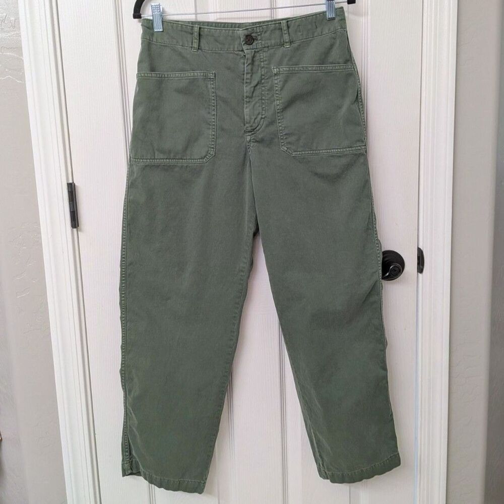 Madewell Olive Green The Taper-leg Utility Pant | SZ 8 - Picture 2 of 9